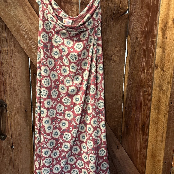 Used LuLaRoe Size Medium Floral Maxi Skirt Dress - Picture 1 of 4